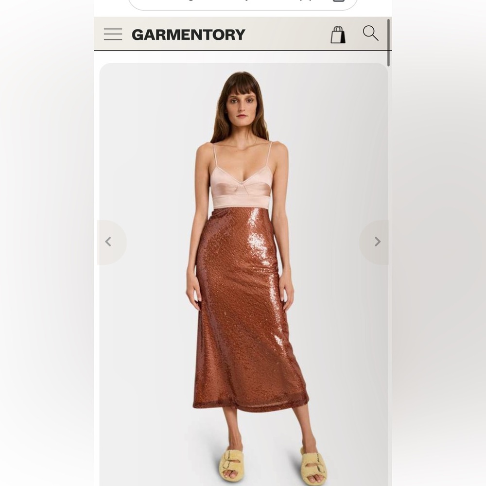 Gisele Sequin Midaxi Empire Dress (size 4)